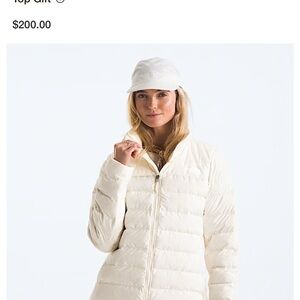 The North Face Women's Cream Puffer Jacket.  Beautiful coat!